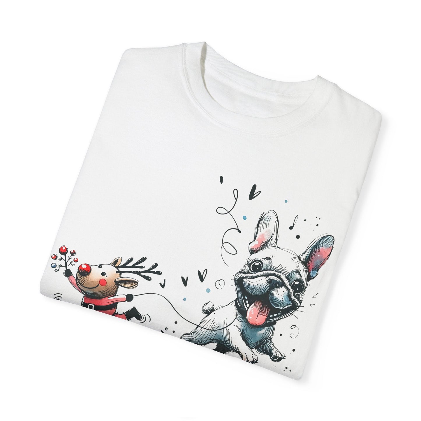 Rudolph and Frenchie Christmas - WhimsyInkWear