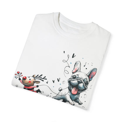 Rudolph and Frenchie Christmas - WhimsyInkWear