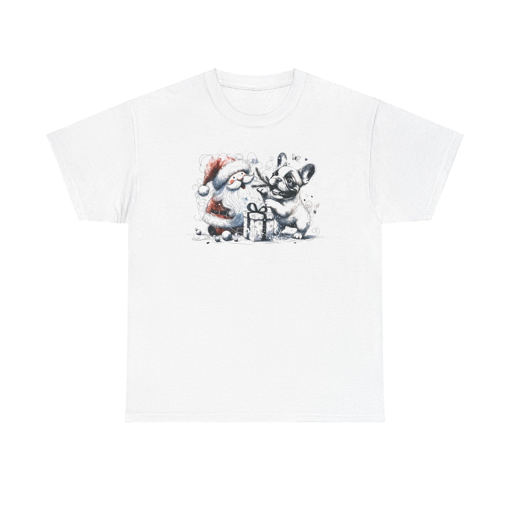 Santa and Frenchie Present Time - WhimsyInkWear