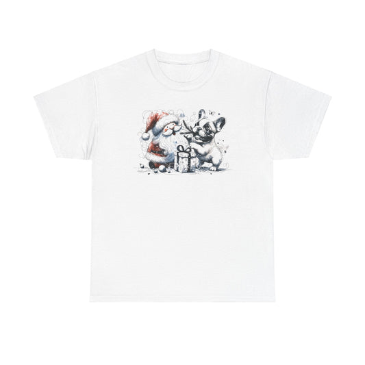 Santa and Frenchie Present Time - WhimsyInkWear