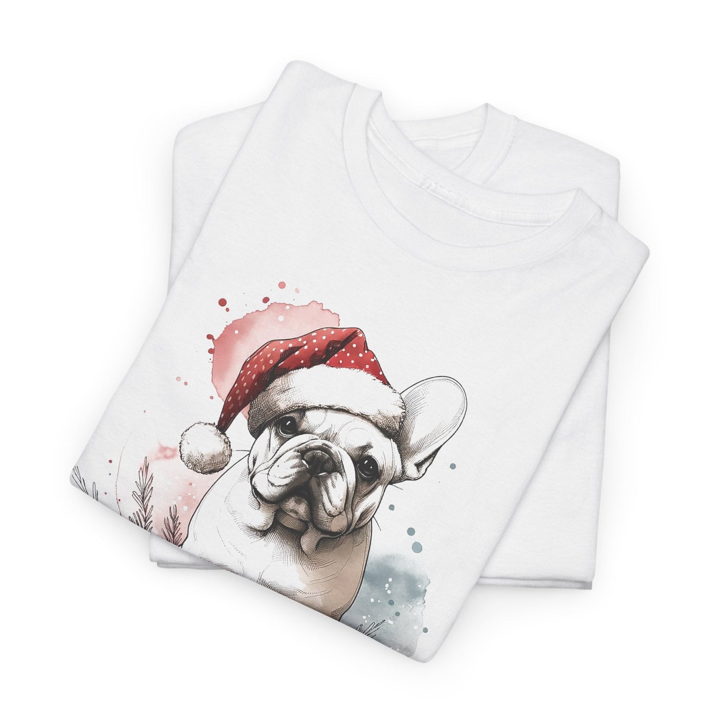 Santa Frenchie Tee - WhimsyInkWear
