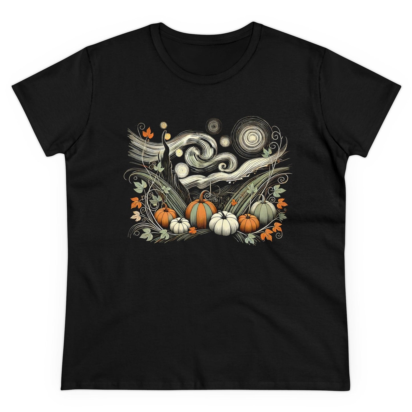 Starry Night - Field of Pumpkins - WhimsyInkWear