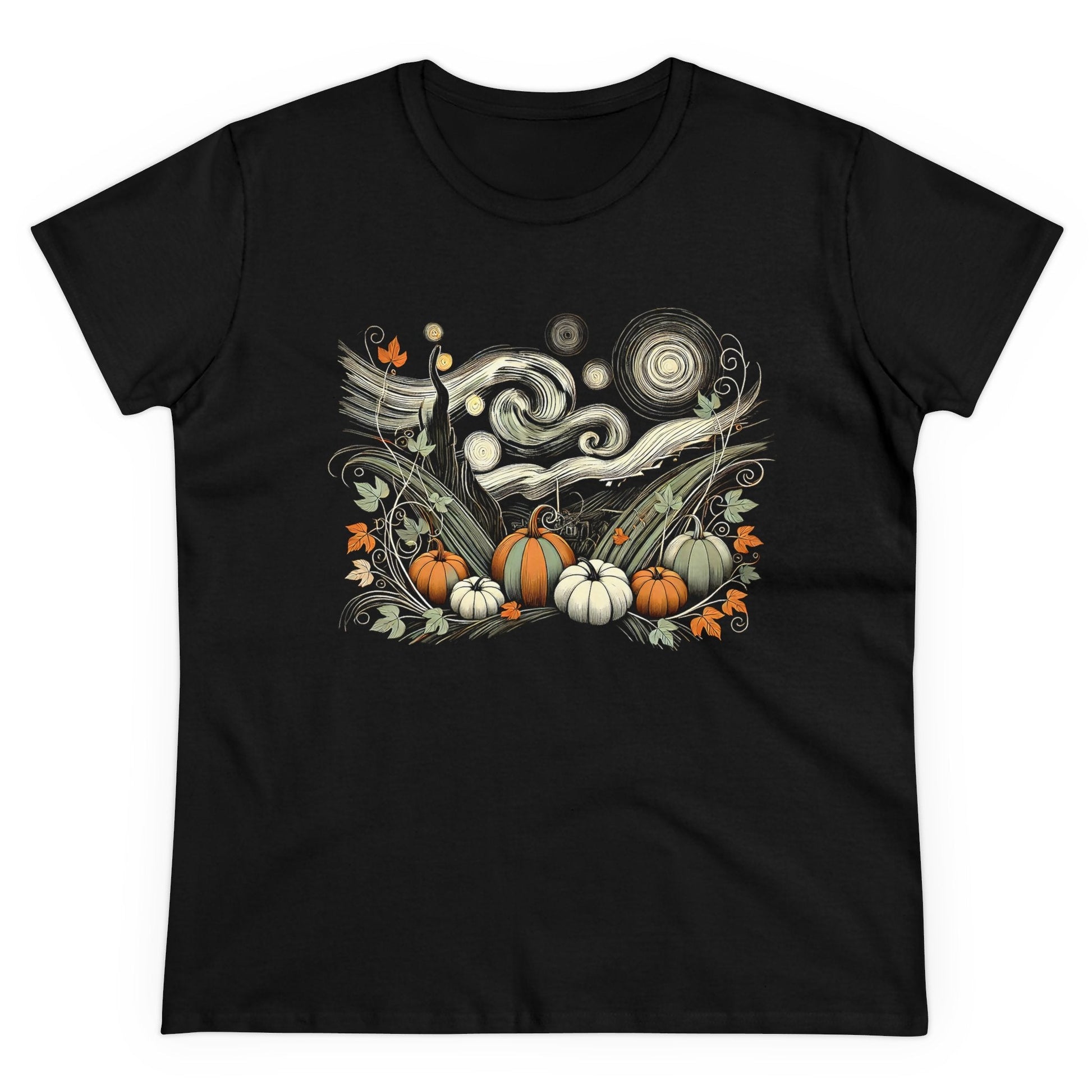 Starry Night - Field of Pumpkins - WhimsyInkWear