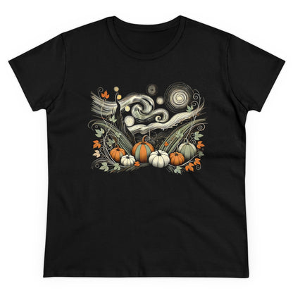 Starry Night - Field of Pumpkins - WhimsyInkWear