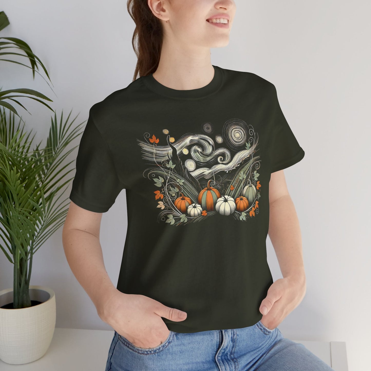 Starry Night - Field of Pumpkins - WhimsyInkWear