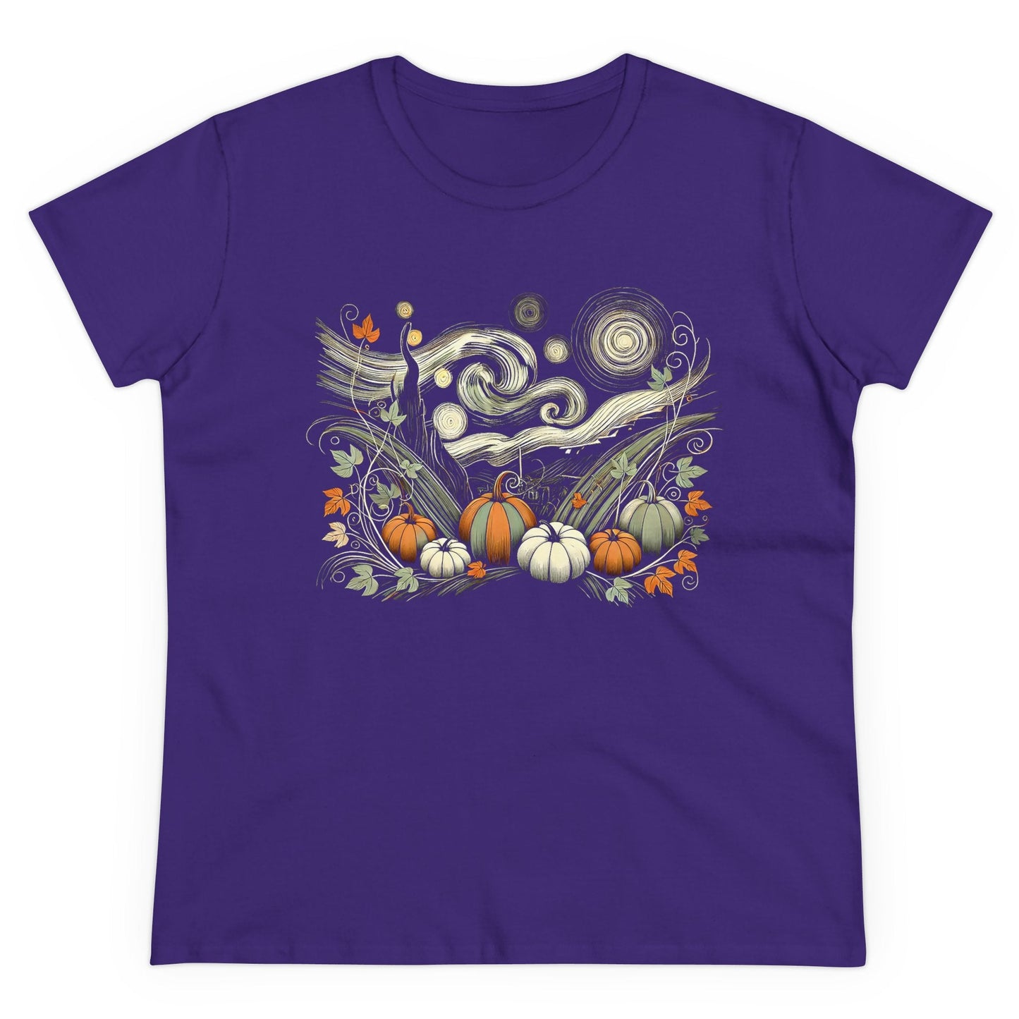 Starry Night - Field of Pumpkins - WhimsyInkWear