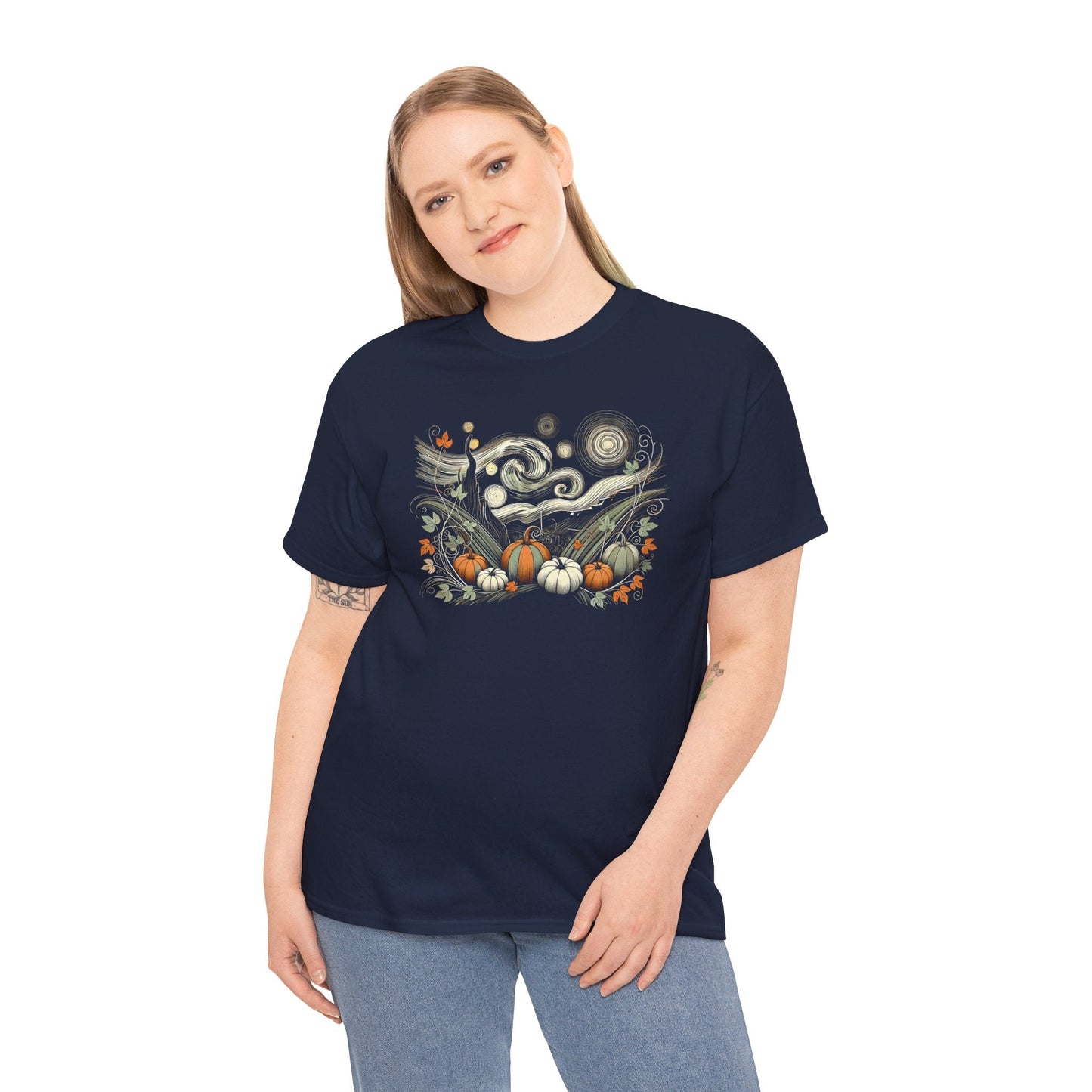 Starry Night - Field of Pumpkins - WhimsyInkWear