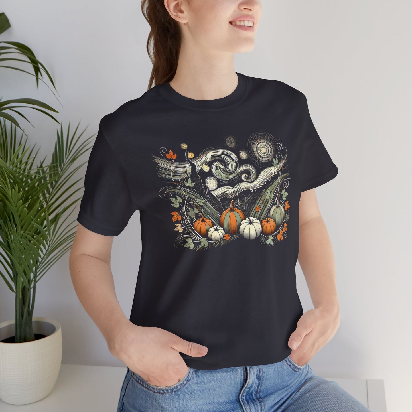 Starry Night - Field of Pumpkins - WhimsyInkWear