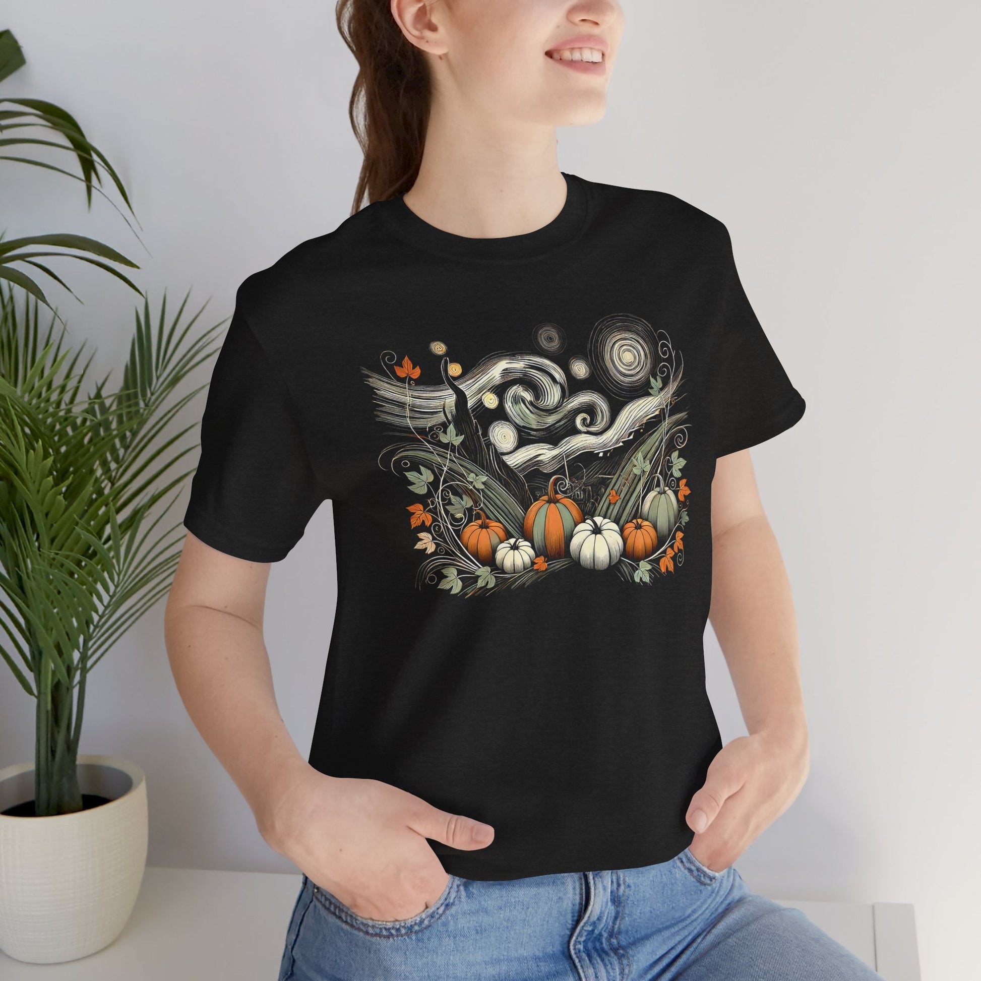 Starry Night - Field of Pumpkins - WhimsyInkWear