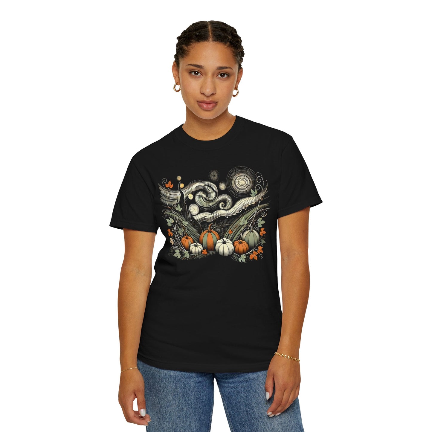 Starry Night - Field of Pumpkins - WhimsyInkWear