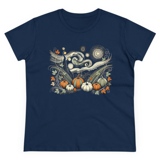 Starry Night - Field of Pumpkins - WhimsyInkWear