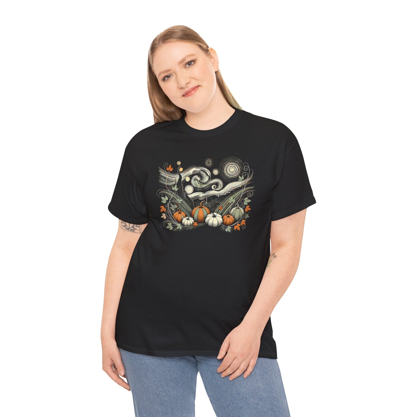 Starry Night - Field of Pumpkins - WhimsyInkWear