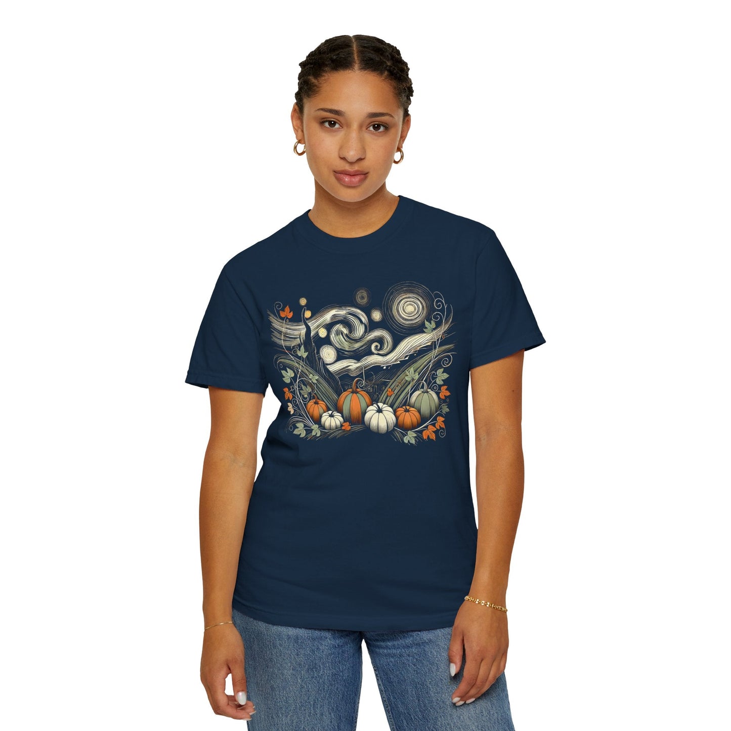 Starry Night - Field of Pumpkins - WhimsyInkWear