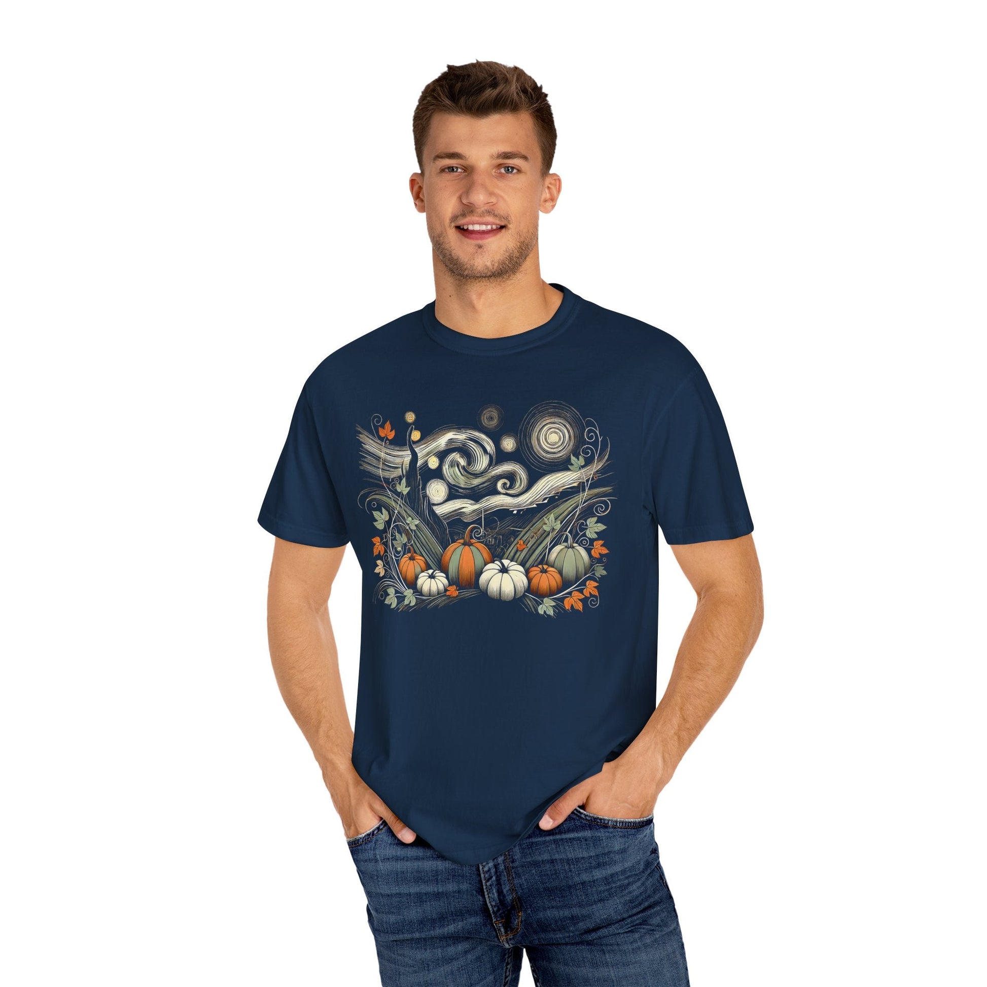 Starry Night - Field of Pumpkins - WhimsyInkWear