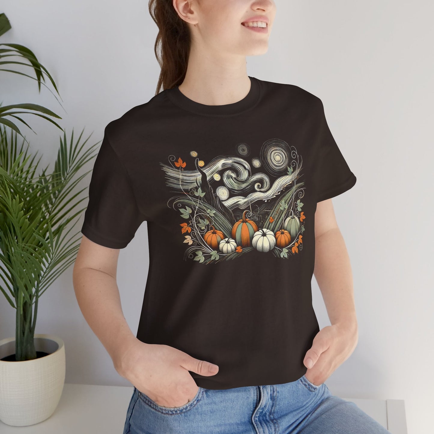 Starry Night - Field of Pumpkins - WhimsyInkWear