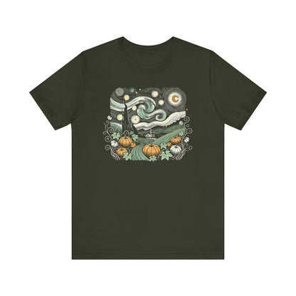Starry Night Pumpkins Tee - WhimsyInkWear