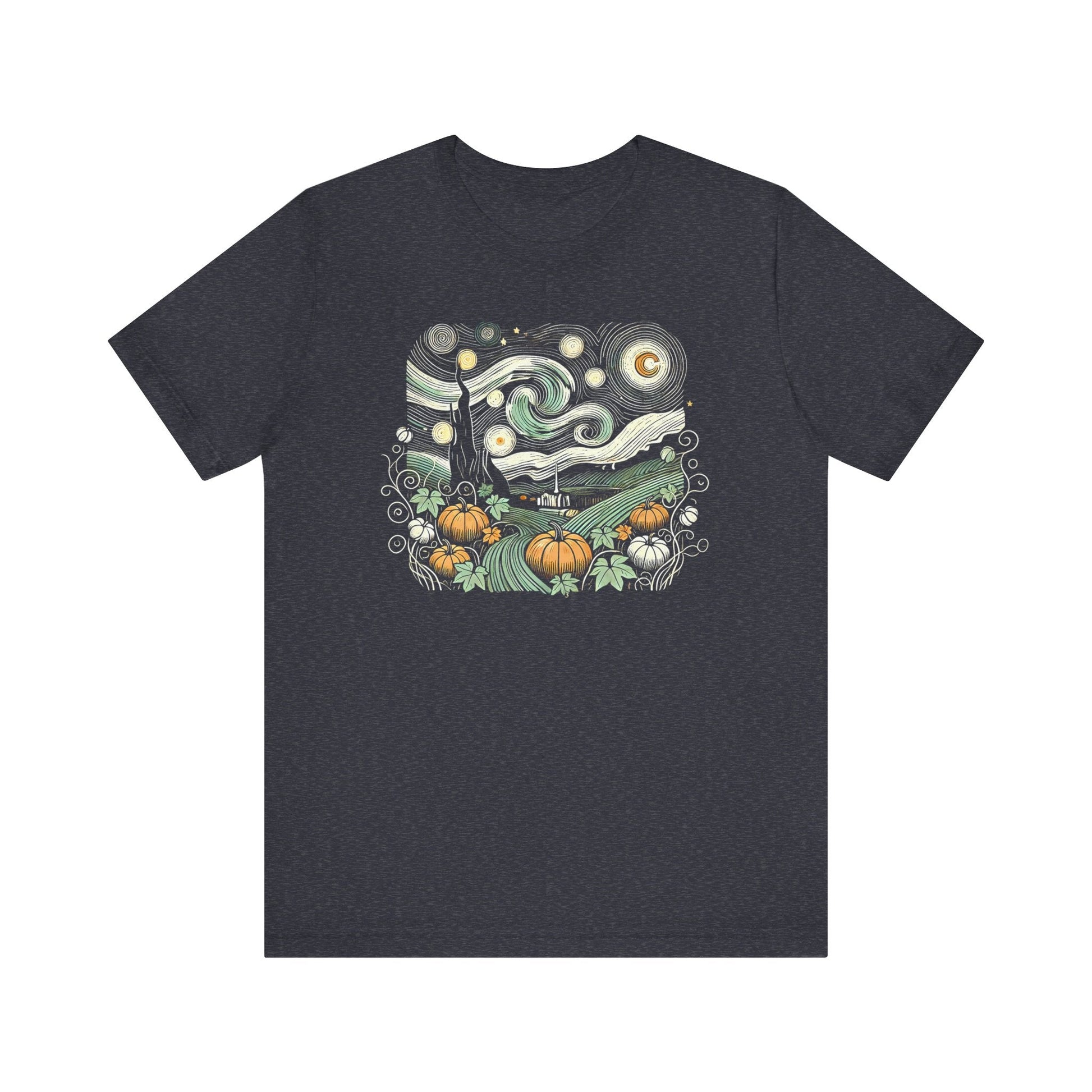 Starry Night Pumpkins Tee - WhimsyInkWear
