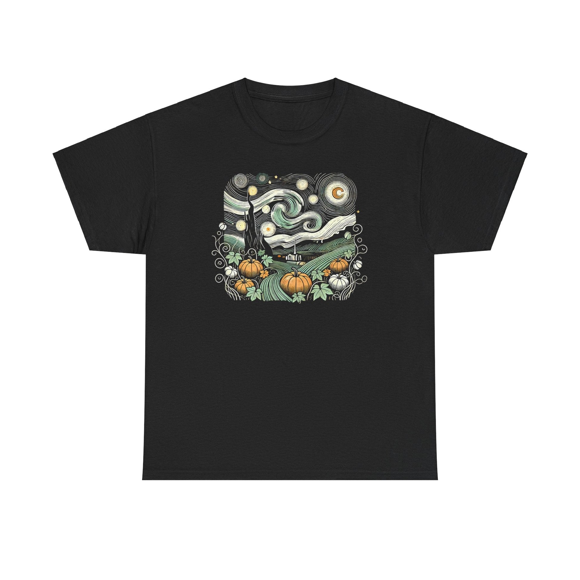 Starry Night Pumpkins Tee - WhimsyInkWear