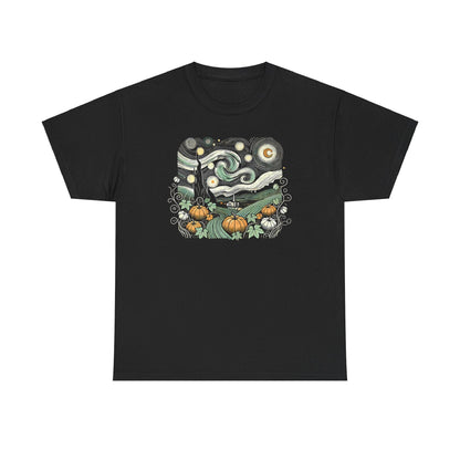 Starry Night Pumpkins Tee - WhimsyInkWear