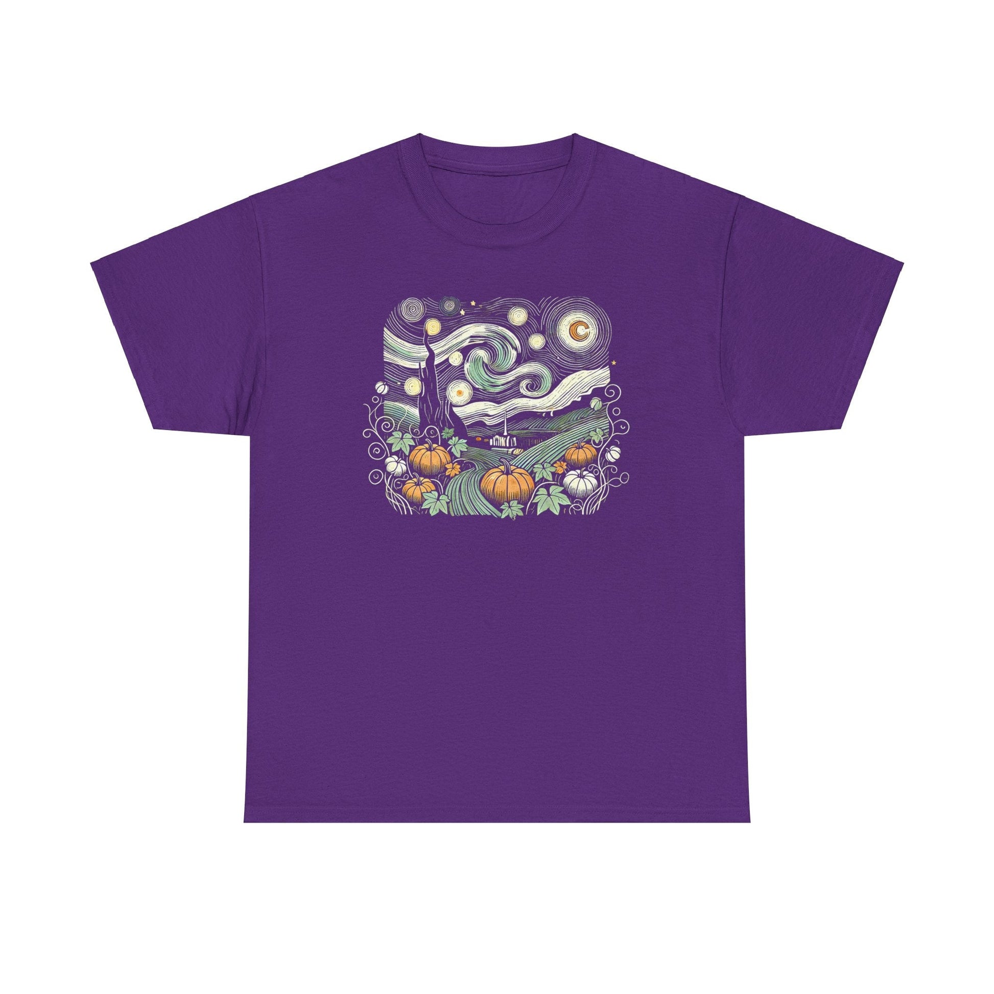 Starry Night Pumpkins Tee - WhimsyInkWear