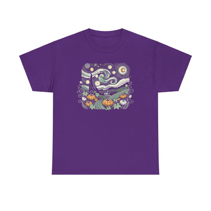 Starry Night Pumpkins Tee - WhimsyInkWear