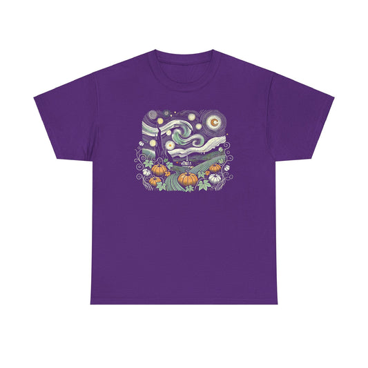 Starry Night Pumpkins Tee - WhimsyInkWear