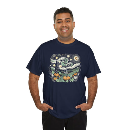 Starry Night Pumpkins Tee - WhimsyInkWear