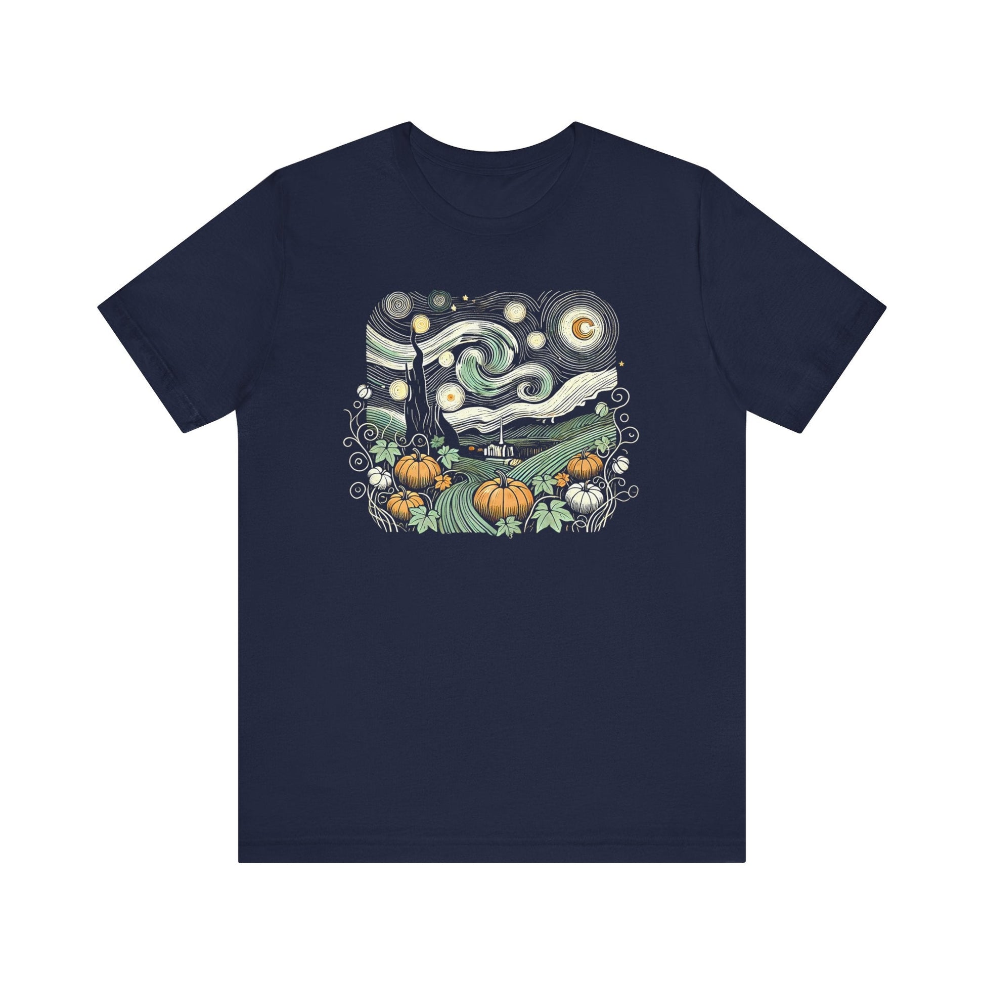 Starry Night Pumpkins Tee - WhimsyInkWear