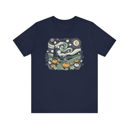 Starry Night Pumpkins Tee - WhimsyInkWear