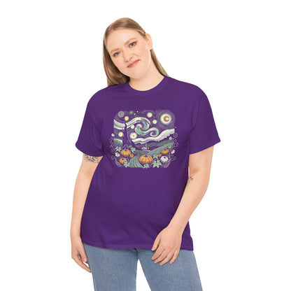 Starry Night Pumpkins Tee - WhimsyInkWear