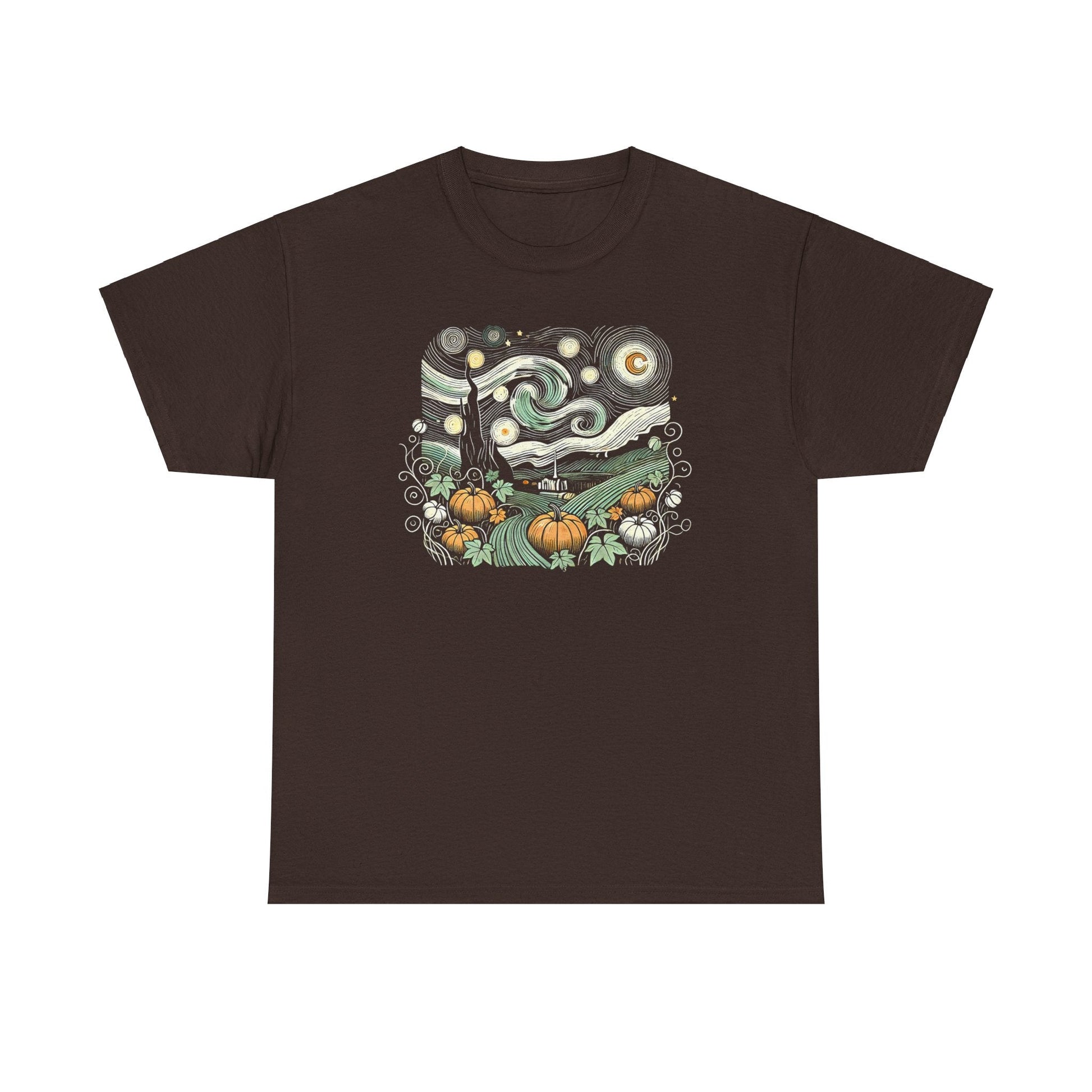 Starry Night Pumpkins Tee - WhimsyInkWear