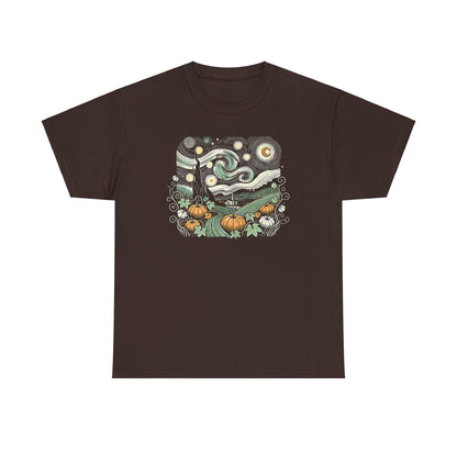 Starry Night Pumpkins Tee - WhimsyInkWear