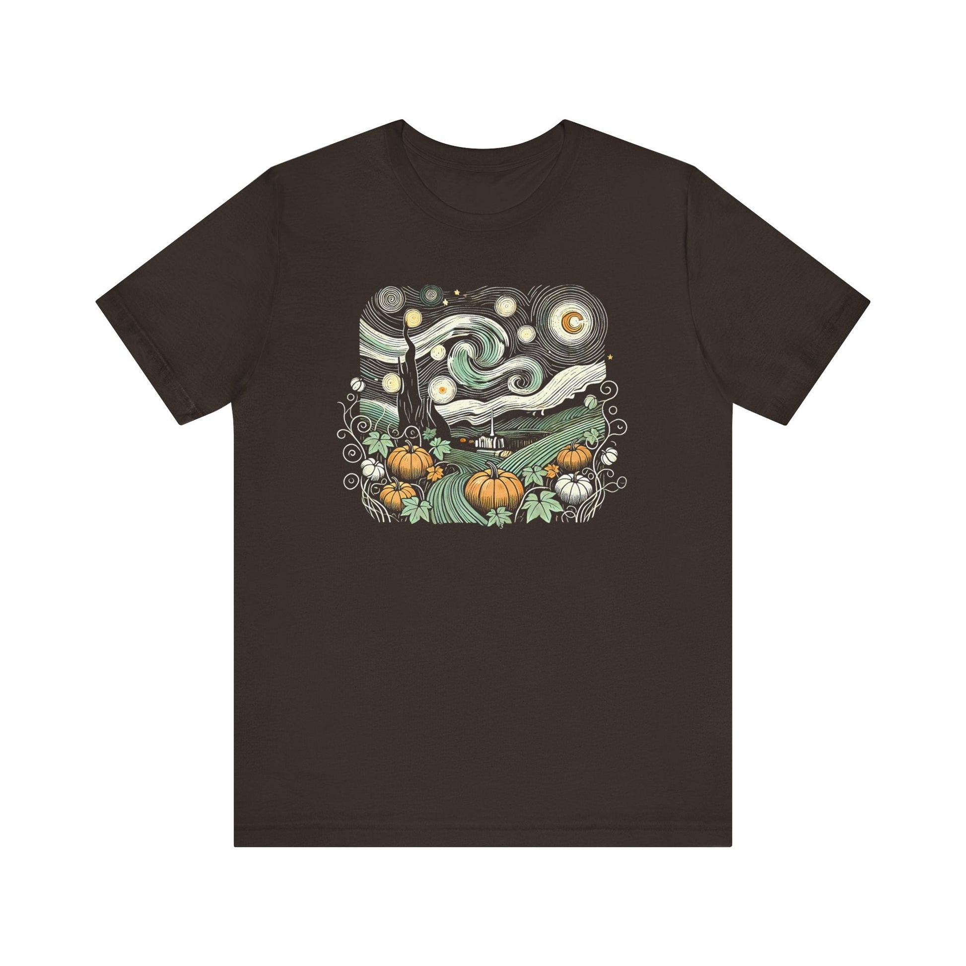 Starry Night Pumpkins Tee - WhimsyInkWear