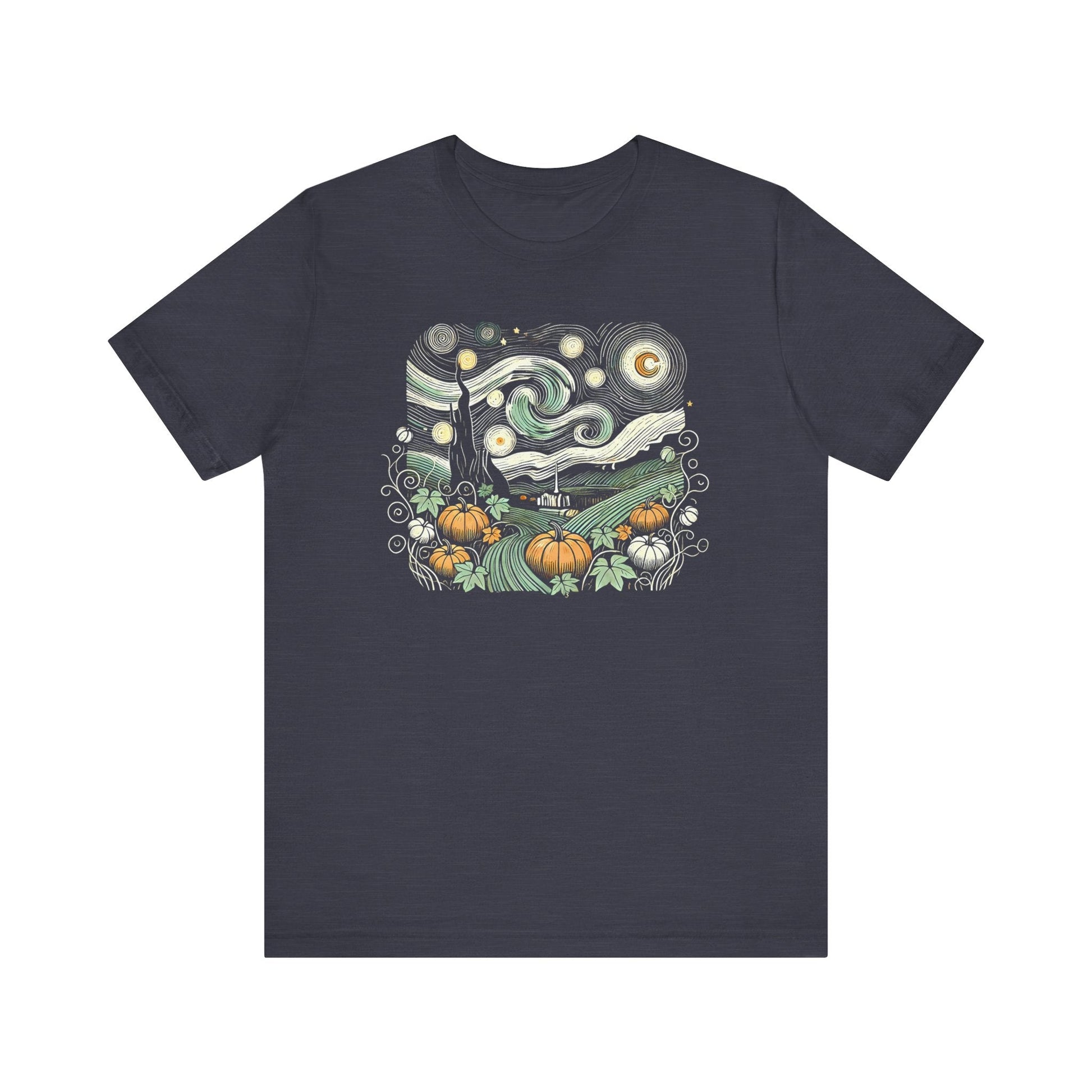 Starry Night Pumpkins Tee - WhimsyInkWear