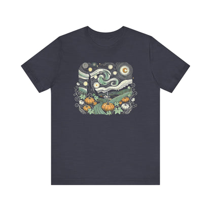 Starry Night Pumpkins Tee - WhimsyInkWear