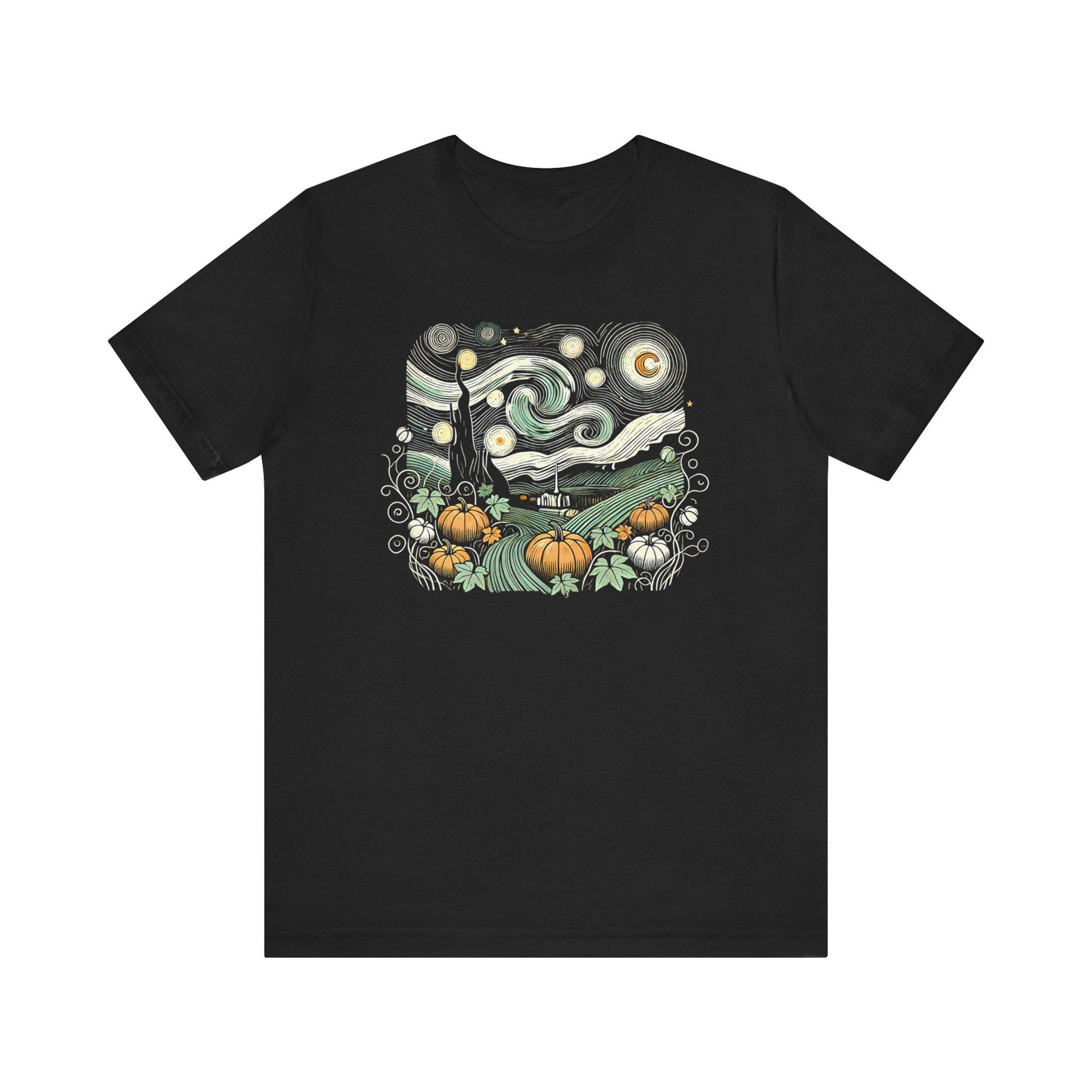 Starry Night Pumpkins Tee - WhimsyInkWear