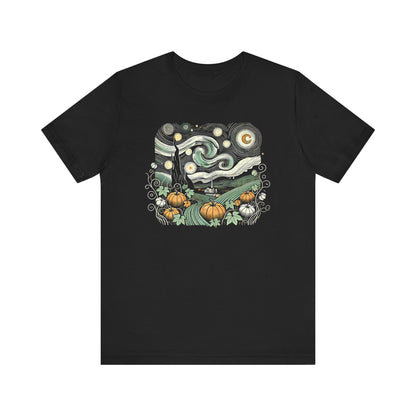 Starry Night Pumpkins Tee - WhimsyInkWear